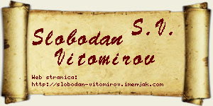 Slobodan Vitomirov vizit kartica